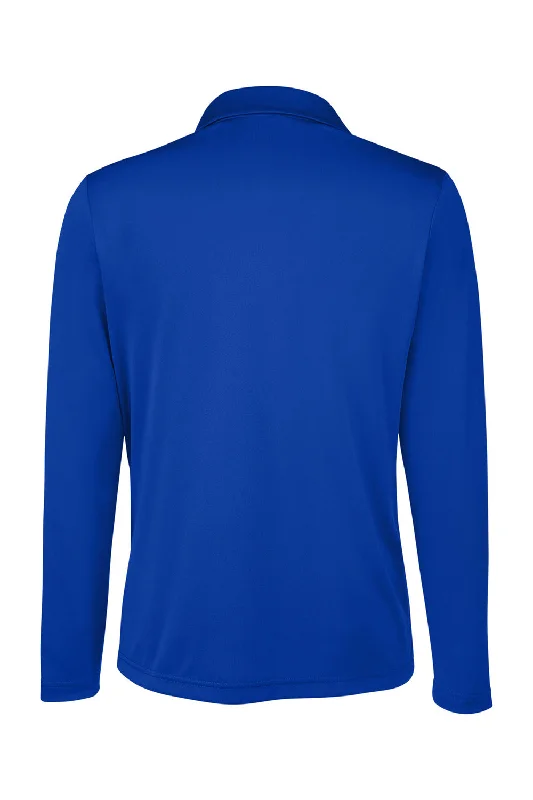 Team 365 Womens Zone Sonic Moisture Wicking Long Sleeve Polo Shirt - Royal Blue