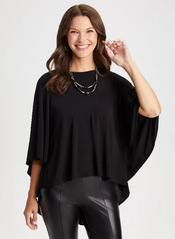 High-Low Poncho Top