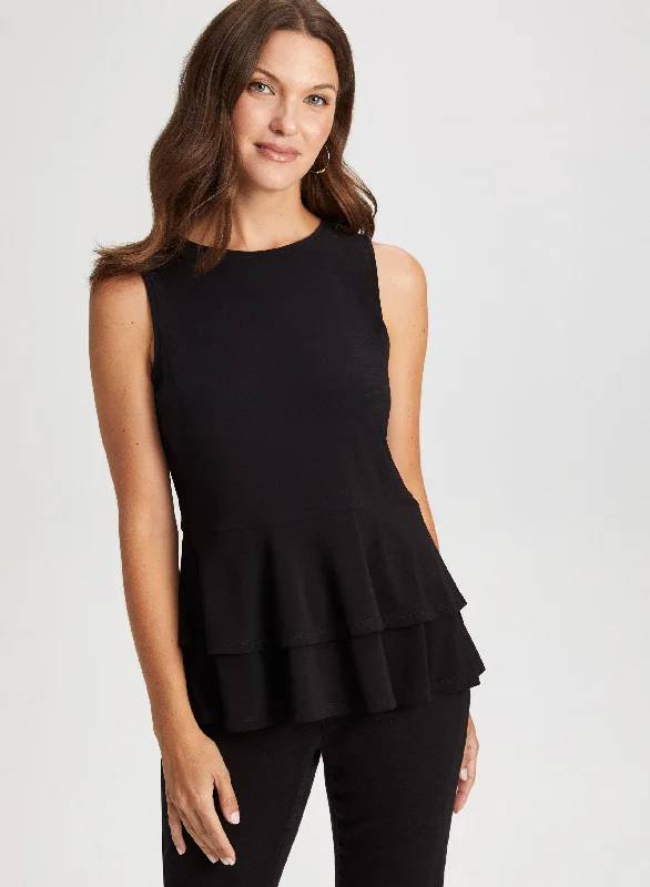 Sleeveless Peplum Top