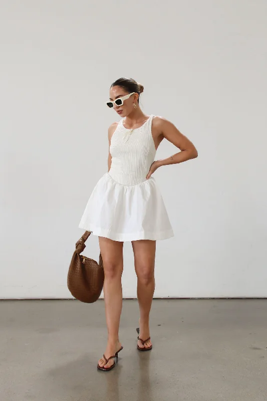 Billie Pointelle Mini Dress by For Love & Lemons Stylish Short-Sleeve Mini Dress