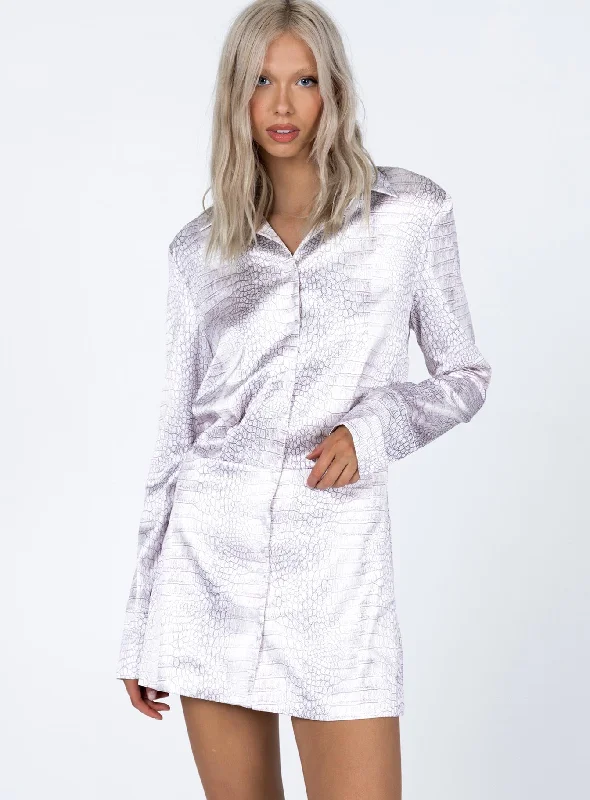 Mirror Image Mini Dress Python Stylish Ribbed Mini Dress